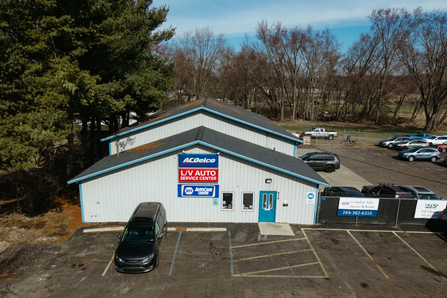 LV Auto Service Center exterior, Parchment Michigan